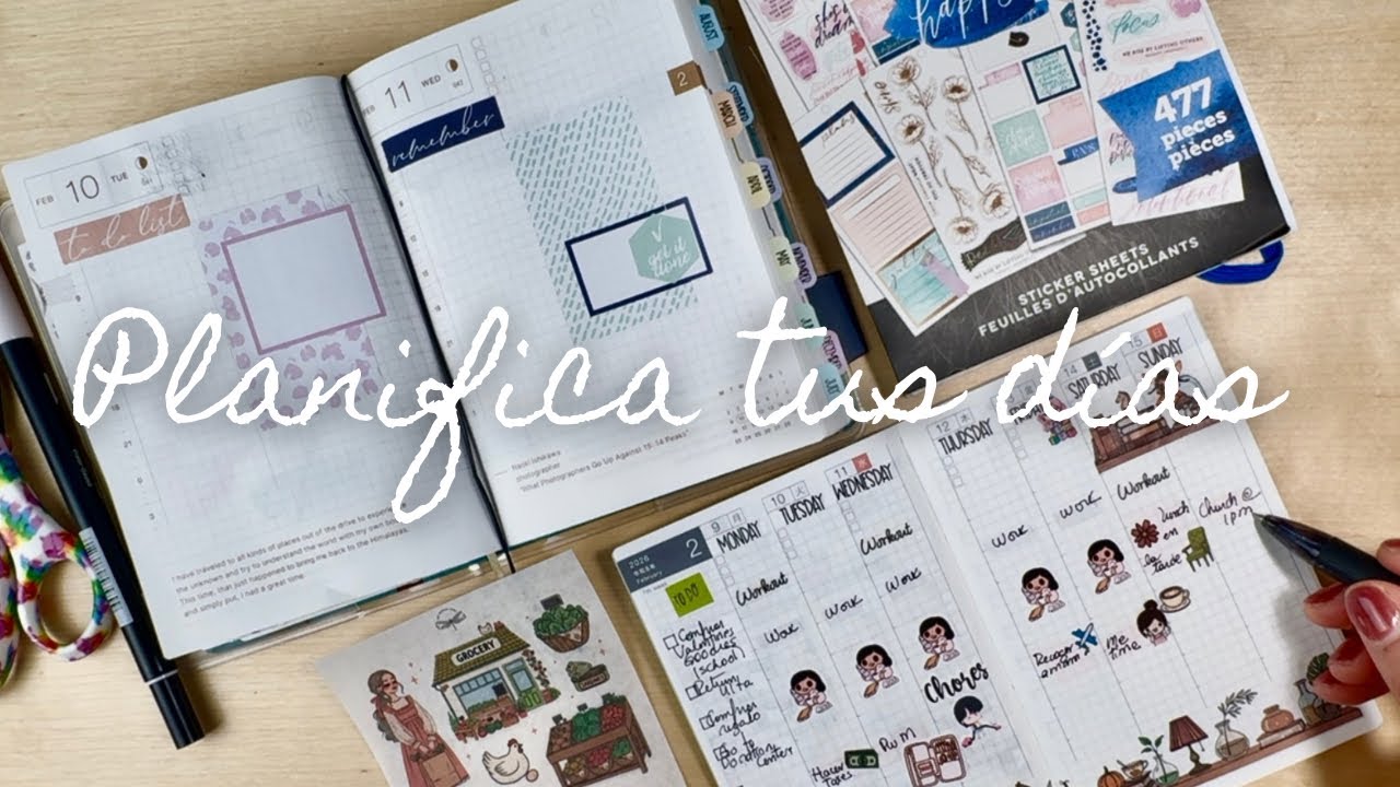 Planifica la semana y tus días. Hobonichi A6 y suplemento semanal 