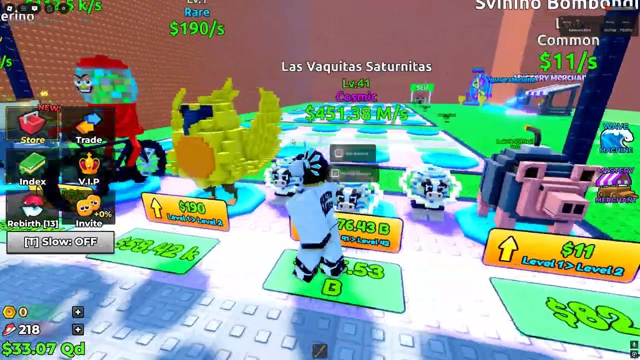 Trying to beat Caylus in Escape Tsunami for Brainrots :D