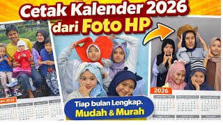 GAK NYANGKA! Cara Membuat Kalender 2026 dari Foto HP Sendiri | Mudah & Murah