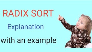 Distribution (RADIX ) sort with an example