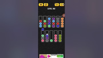 Ball Sort Puzzle Level 102 Walkthrough