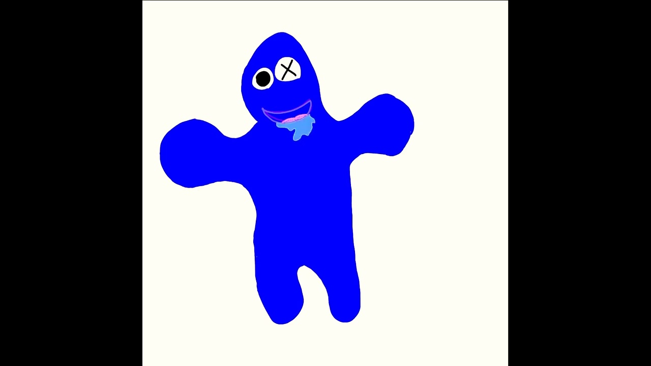 Azul Babão em forma de desenho 