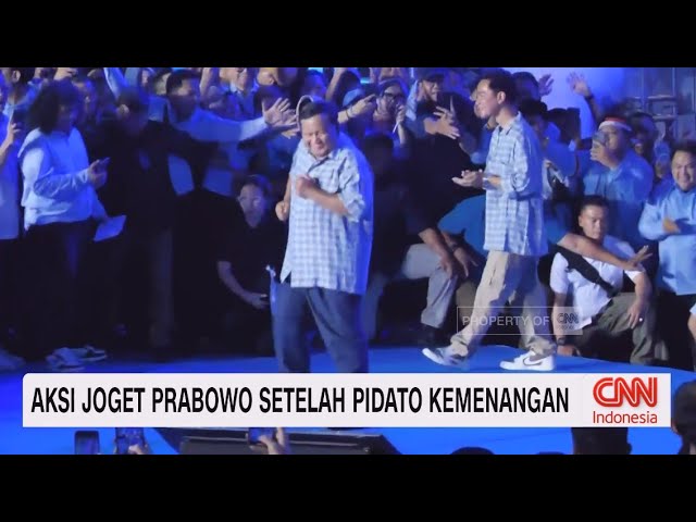 Aksi Prabowo Joget Setelah Pidato Kemenangan class=