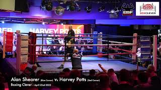 Fight 1 Alan Shearer Blue Corner Vs Harvey Potts Red Corner