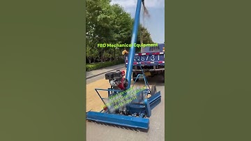 Grain is spread out on the road. How to quickly load it onto the truck? #machine #conveyor