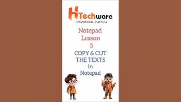How to cut copy and paste in notepad | cut copy and paste | Notepad tutorial | Notepad tips #shorts