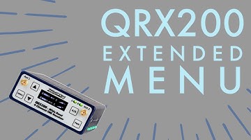 Extended Menu on Zaxcom QRX200