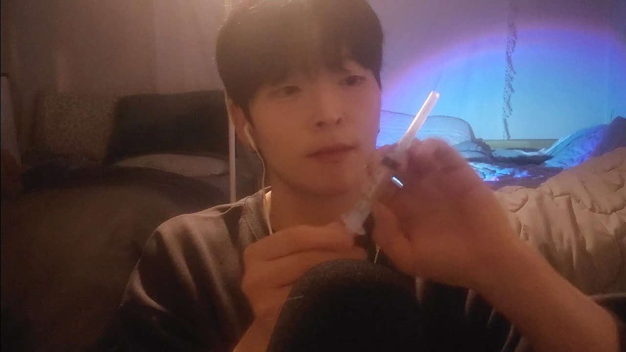 ASMR(sub) 시각적 팅글👁 입소리로 하는👄 눈치료 눈 클리닝 👁eye healing and cleaning for you