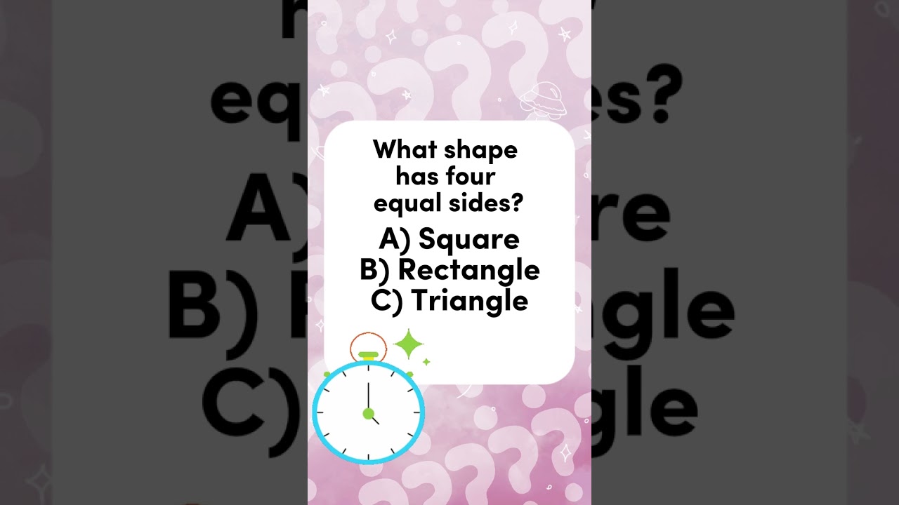 Quiz up! | Geometry Essentials: Shape with Four Equal Sides
