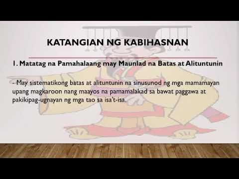 Pagsusuri sa Katangian at Kahalagahan ng Kabihasnan