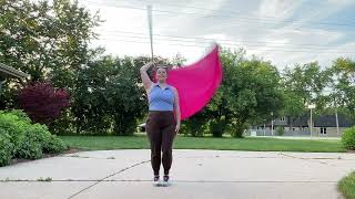 “A Patriotic Salute” *New* Flag Routine (Group A - Front View) - 4th of July Parade DGN Color Guard