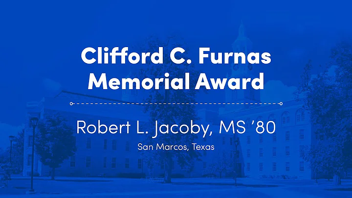 2021 UBuffalo Clifford C. Furnas Award Recipient: ...