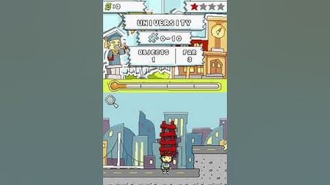 Scribblenauts DS - Puzzle 0-10 Solution