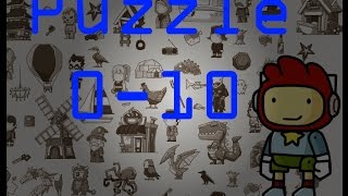 Scribblenauts DS - Puzzle 0-10 Solution