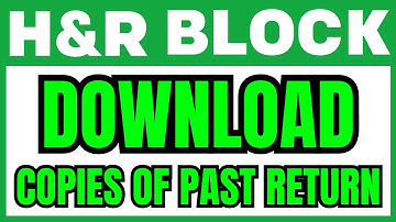How To DOWNLOAD Copies Of A Past Return In H&R Block (QUICK & EASY) 2025