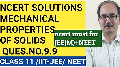 NCERT SOLUTIONS CLASS 11 PHYSICS/QUES . NO. 9.9 CHAP 9/PHYSICS4YOU