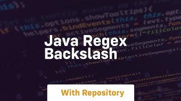 java regex backslash
