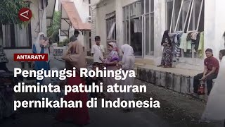 Pengungsi Rohingya diminta patuhi aturan pernikahan di Indonesia