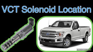 VCT Solenoid location on a 2019 Ford F-150