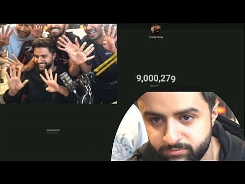 لحظة وصول شونق لل9 مليون وبكاءه