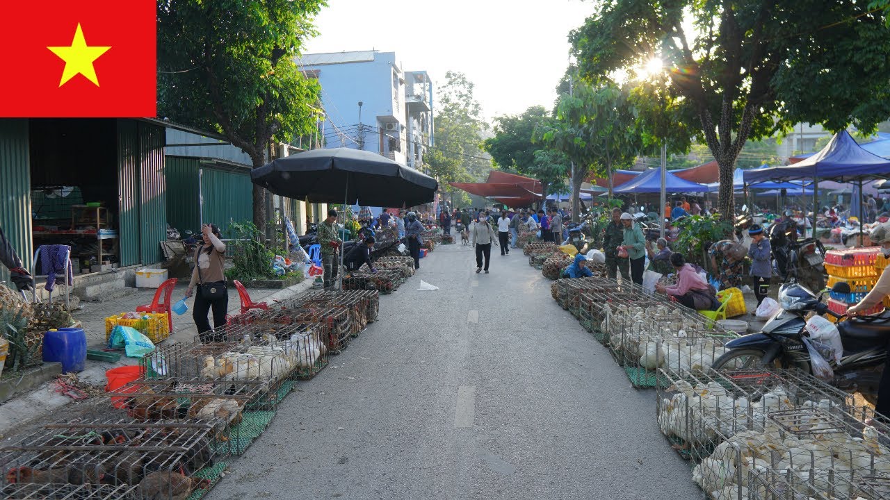 Скрытый рынок на границе Вьетнама и Китая | Знакомство с местной культурой, бытом и уличной едой