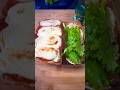 Simple sandwich 13chorizo salami and mozzarella sandwich cooking food viral  breakfast shorts