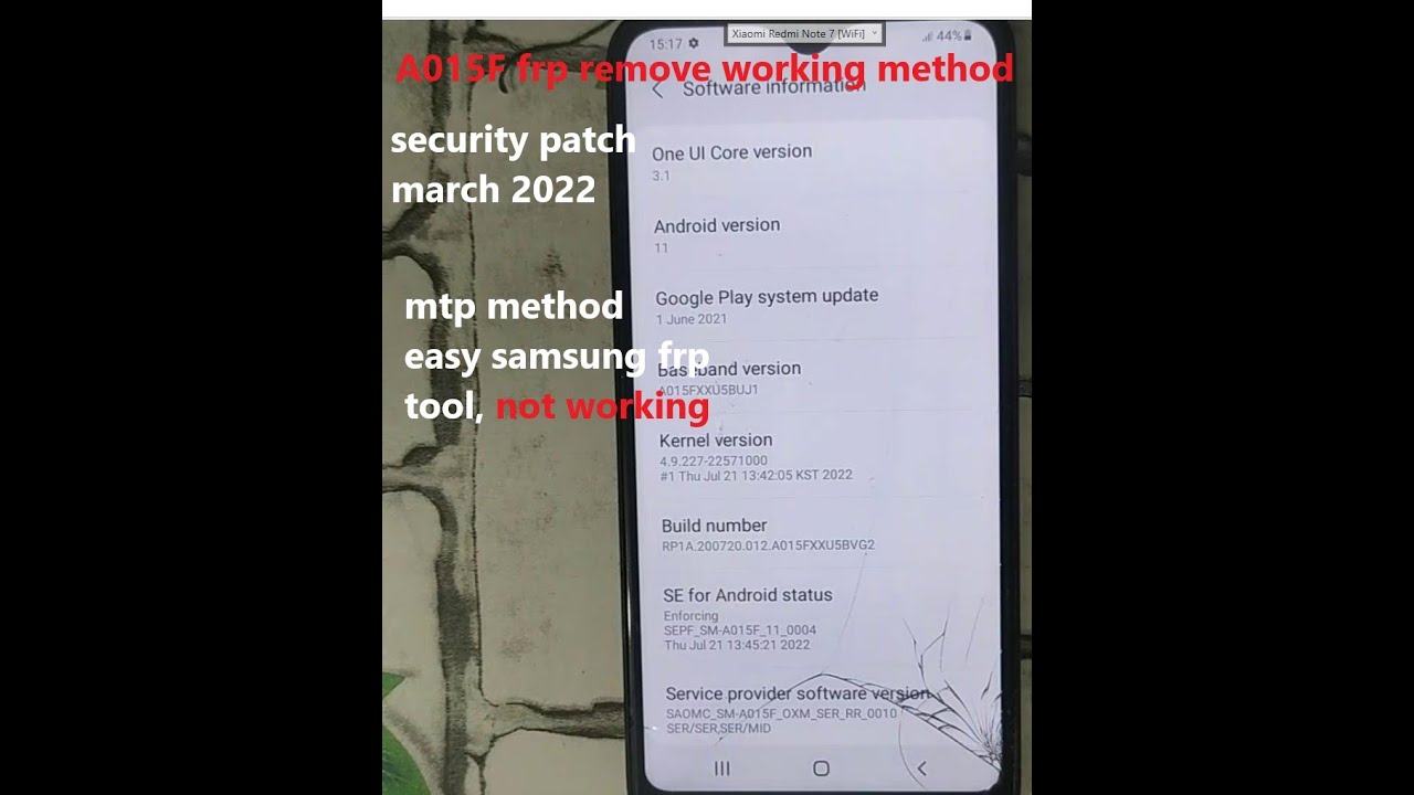 SAMSUNG A015F u5 android 11 frp remove EDL test point 100 working method YouTube