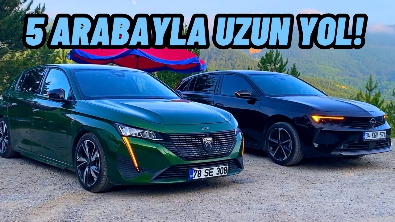 EFSANE YOLCULUK! VİRAJLARDA TELSİZLE HABERLEŞTİK | 5 ARABA UZUN YOL | 308 ASTRA VOLVO XC90 OCTAVİA