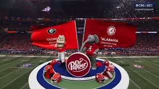 SEC Championship on CBS intro | 1 Georgia vs 8 Alabama | 12/2/23