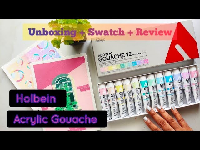REVIEW Holbein Set of 12 Pastel Watercolors! 