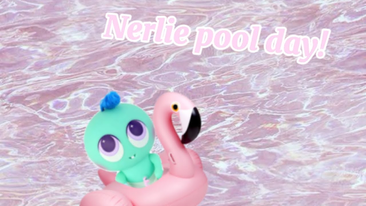 Nerlie pool! Jasper and Maya go swimming!🏊‍♀️-🍩