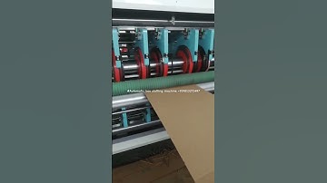 Automatic corrugated board slotting machine , servo controlled #corrugatedpackaging