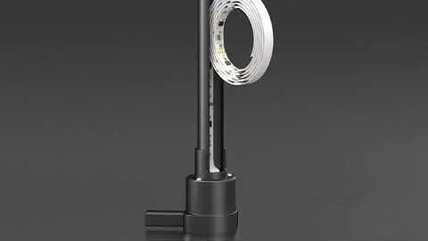 ALongDeng Smart Corner Floor Lamp, WiFi APP & Remote Control RGB LED Corner Light