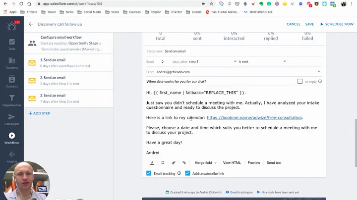 Email Workflows by Salesflare customers: Automated...