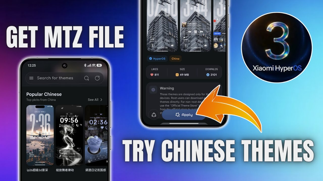 Найдите и попробуйте темы MTZ на устройствах Xiaomi.