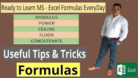 Microsoft Excel Tutorial | Advanced Formulas Mod, Power, Ceiling, Floor, Concatenate | Part 5