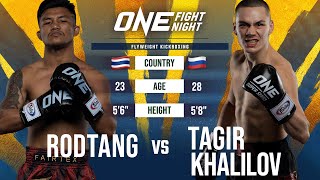 Muay Thai RAMPAGE 👊🔥 Rodtang vs. Tagir Khalilov Full Fight