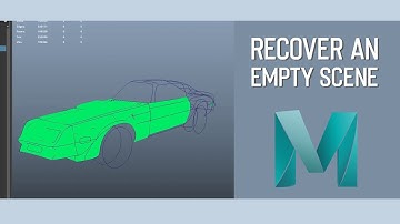 Maya Tutorial - Recovering an empty scene (green shapes, missing meshes...)