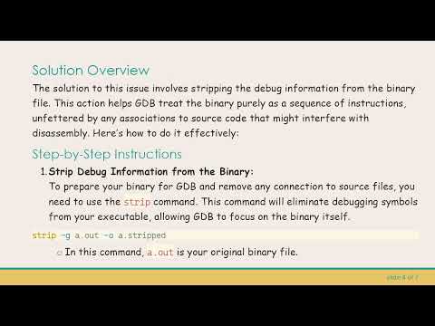 How to Use GDB for Disassembly Without Source Code