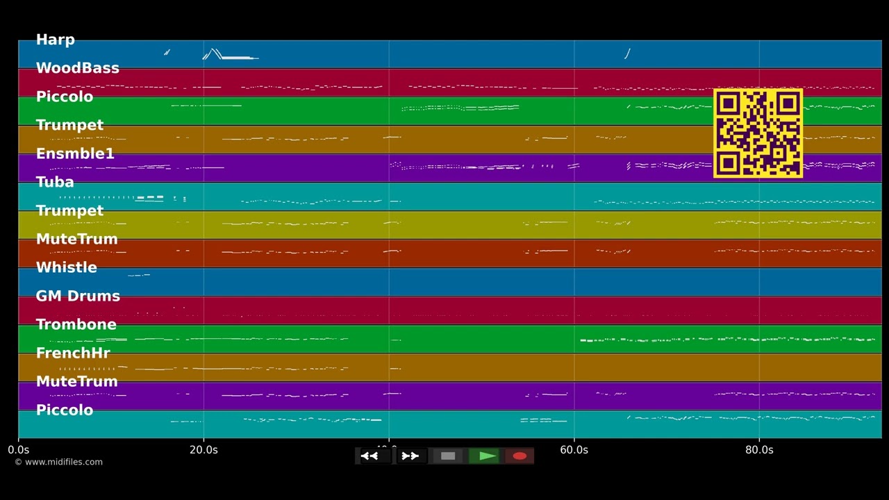 Mary poppins (extrait) - Walt Disney - (PRO. MIDI demo by MIDIFILES.COM)