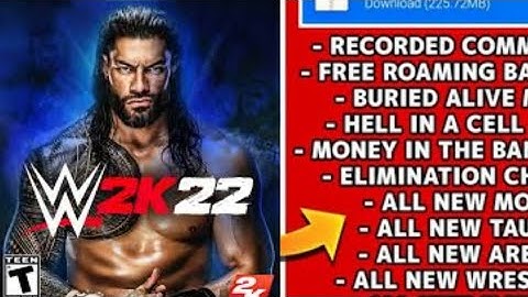 Wr3d 2K22 Mod Real Entrance Eliminate Chamber Leaders Match Link In Description!!!