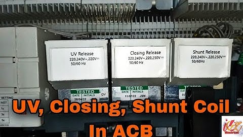 How  Under Voltage Coil | Closing Coil | Shunt Coli working in EDO type ACB