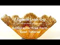 Holographic free form resin bowl tutorial 5