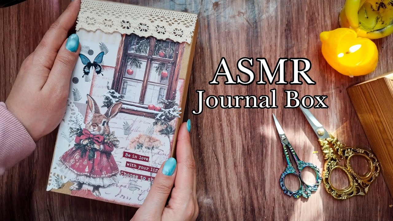 ASMR Cozy Journal Box 📓✨ | Soft Paper Sounds & Calm Crafting