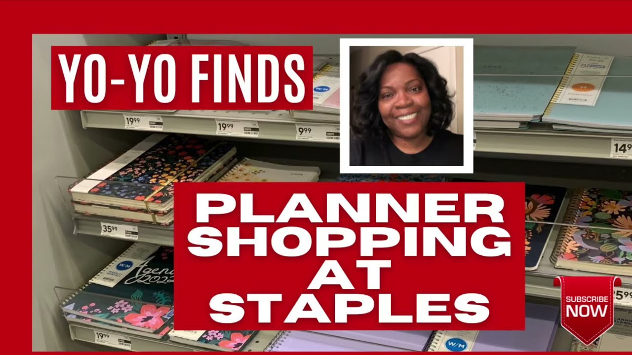 PLANNER SHOPPING for Next Year | Staples In-Store  @Yo-Yo Finds