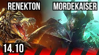 RENEKTON vs MORDEKAISER (TOP) | 1500+ games | EUW Diamond | 14.10