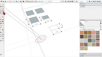 sketchup 3 การเขียนด้วนเครื่องมือ สี่เหลี่ยม