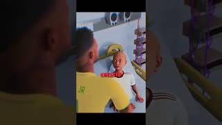 Neymar's Sweetest Celebration ⚽ ~ mini wood toy woodworking/art skills/hand crafts/ #shorts