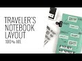 Traveler’s Notebook Layout | Everyday Explorers August Stamps 2020
