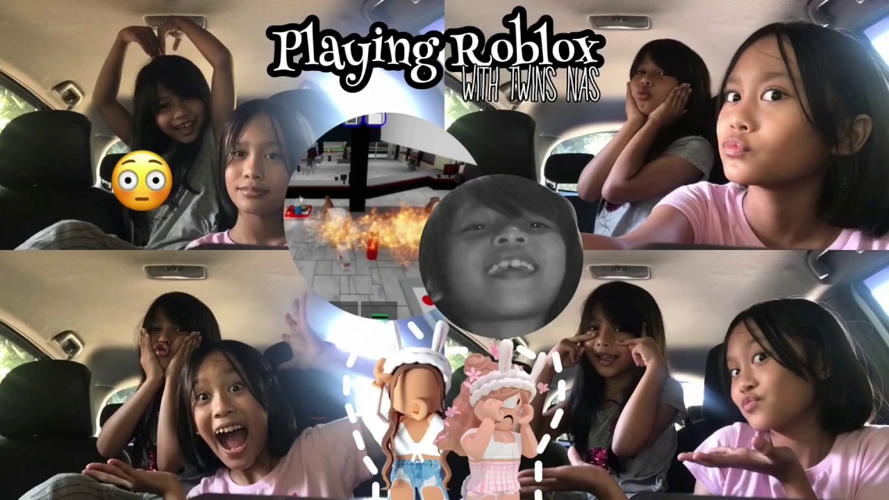 Twins Nas playing roblox with Duo Nas   Akun naomi  